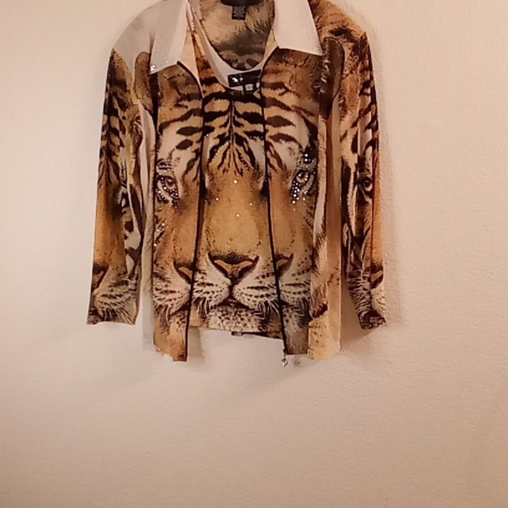 Desert 2 Piece Casual Novelty Animal Print Y2K Size Large Multi Colors B28 X P